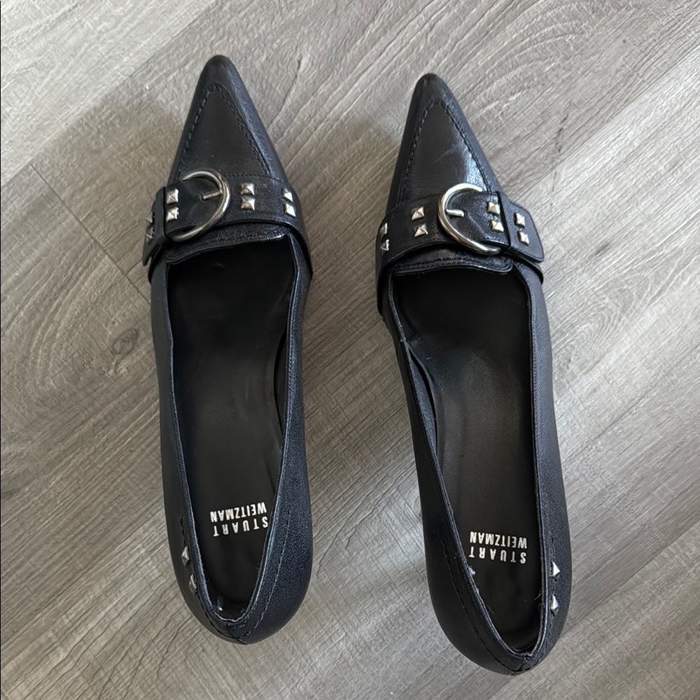 Stuart Weitzman Black Heels with Elegant Design